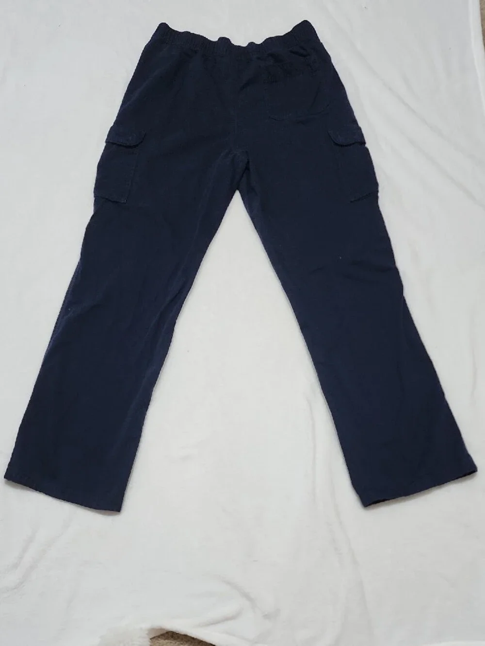 Kid's Navy Pull On Cargo Pants 20 Husky